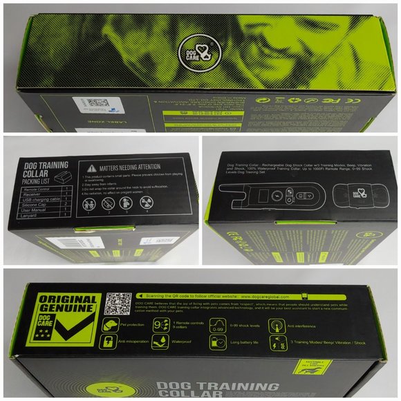 'DOG CARE' RECHARABLE DOG TRAINING COLLAR COMPLETE SYSTEM WATERPROOF - Picture 11 of 16